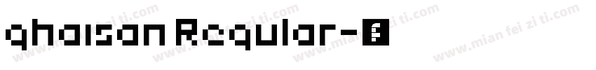 ghaisan Regular字体转换